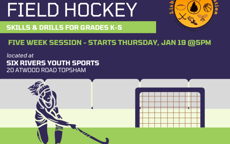 Infographic of youth field hockey program Jan-Feb 2023